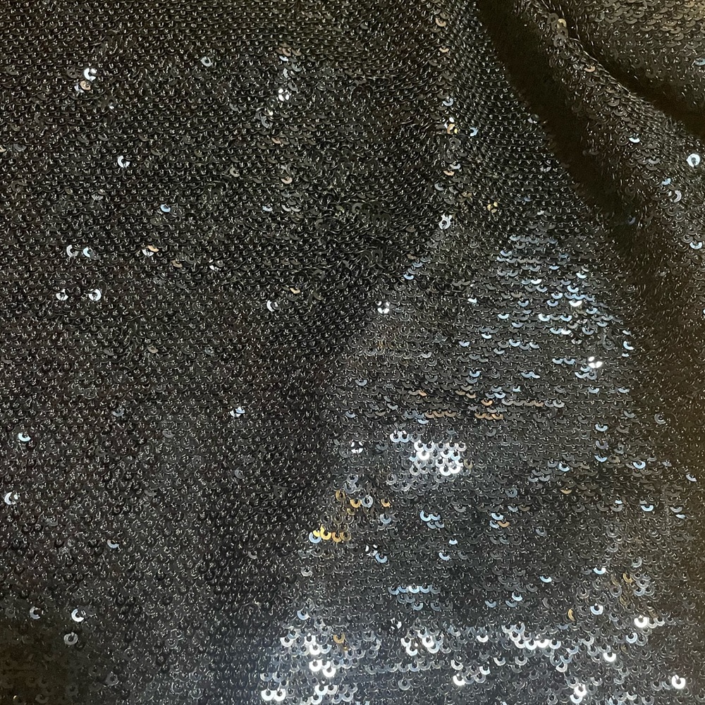 ZARA Blue sequin embellished long sleeve evening top party going out blouse - Picture 7 of 13
